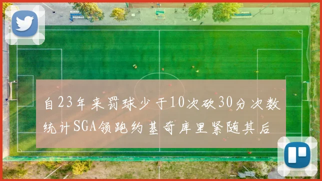 自23年来罚球少于10次砍30分次数统计SGA领跑约基奇库里紧随其后